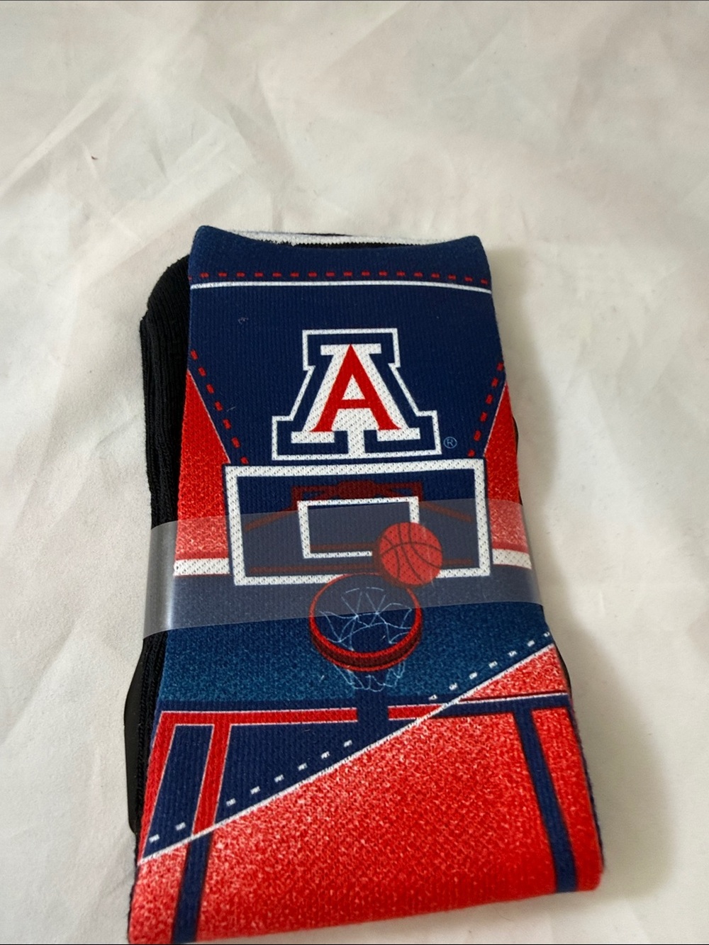 Arizona Wildcats Red & Navy Basketball Crew Socks
